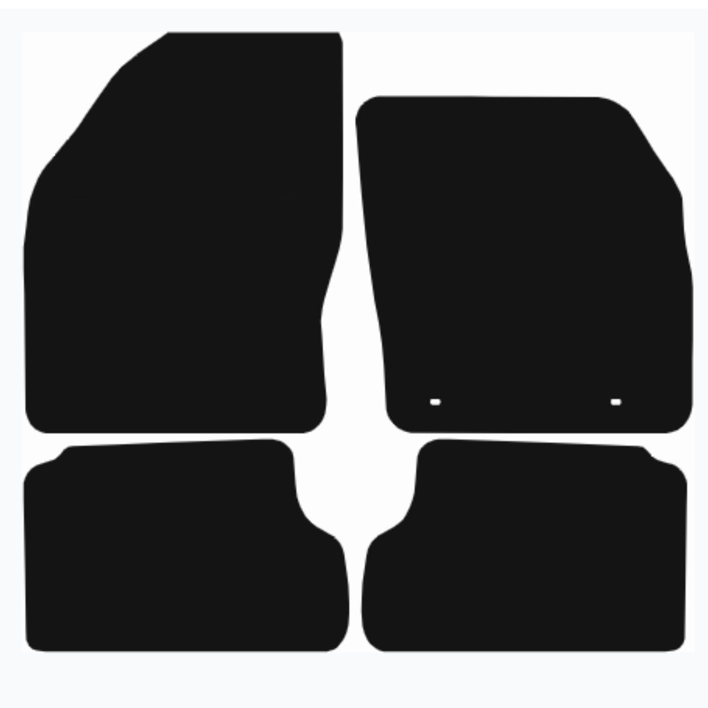 Premium Tailored Car Mat for FORD Focus 2005-2011 Front & Rear, Anti-Slip, All-Weather Car Mats, Easy to Clean Custom Fit 4-Pieces Set