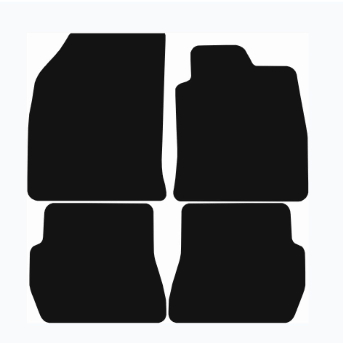 Premium Tailored Car Mat for FORD Fusion Automatic 2002-2012 Front & Rear, Anti-Slip, All-Weather Car Mats, Easy to Clean Custom Fit 4-Pieces Set