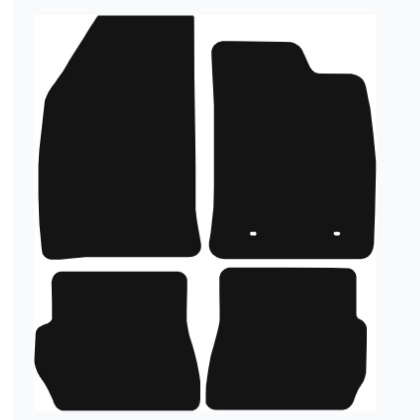 Premium Tailored Car Mat for FORD Fusion 2002-2012 MANUAL Front & Rear, Anti-Slip, All-Weather Car Mats, Easy to Clean Custom Fit 4-Pieces Set