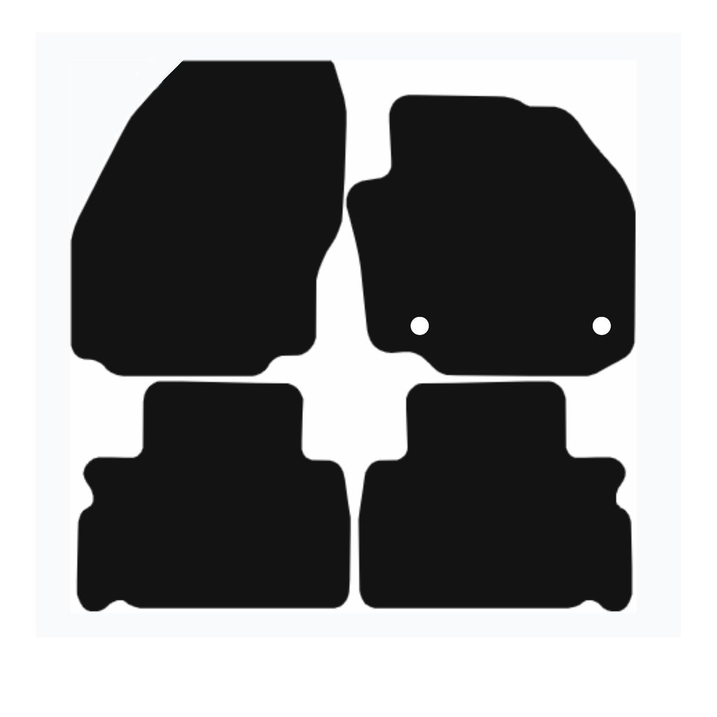 Premium Tailored Car Mat for FORD Galaxy Only 2014-2015 Front & Rear, Anti-Slip, All-Weather Car Mats, Easy to Clean Custom Fit 4-Pieces Set
