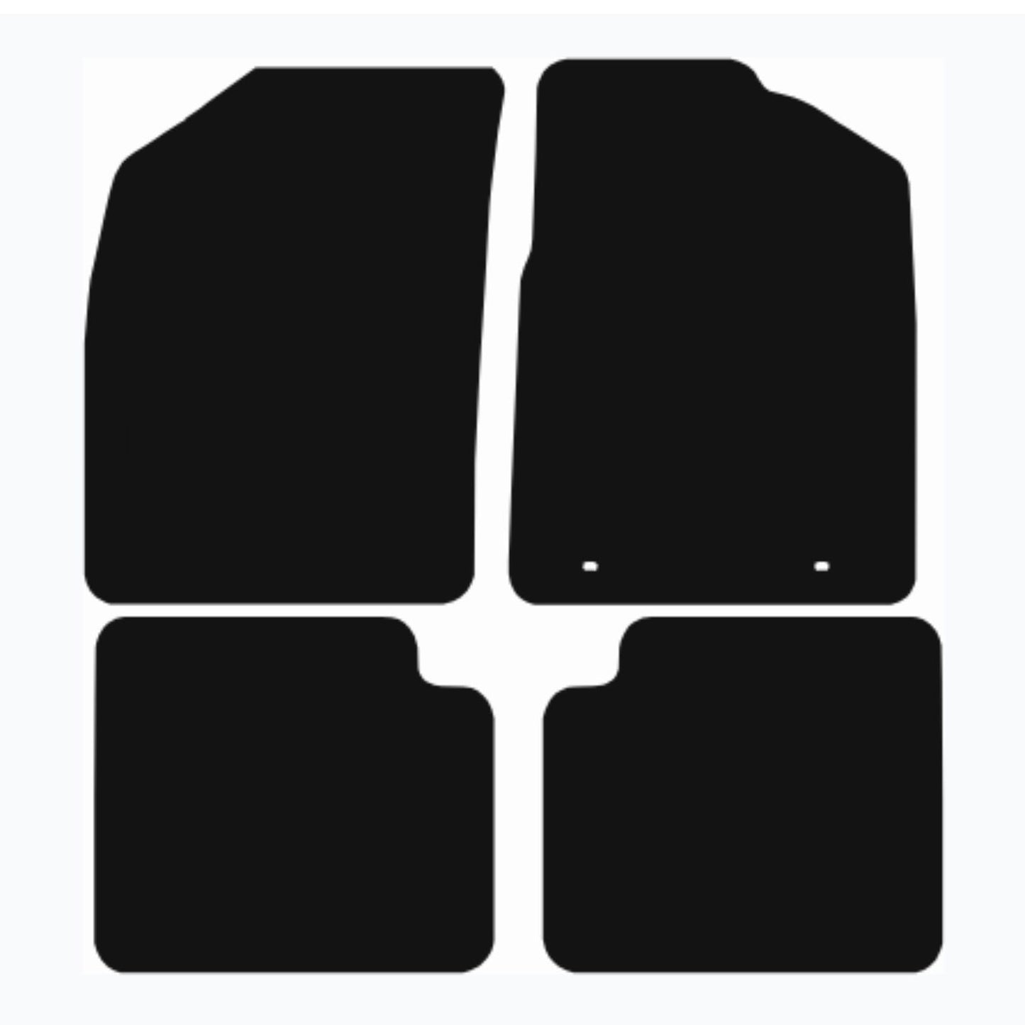 Premium Tailored Car Mat for FORD Ka 2008-2013 Front & Rear, Anti-Slip, All-Weather Car Mats, Easy to Clean Custom Fit 4-Pieces Set