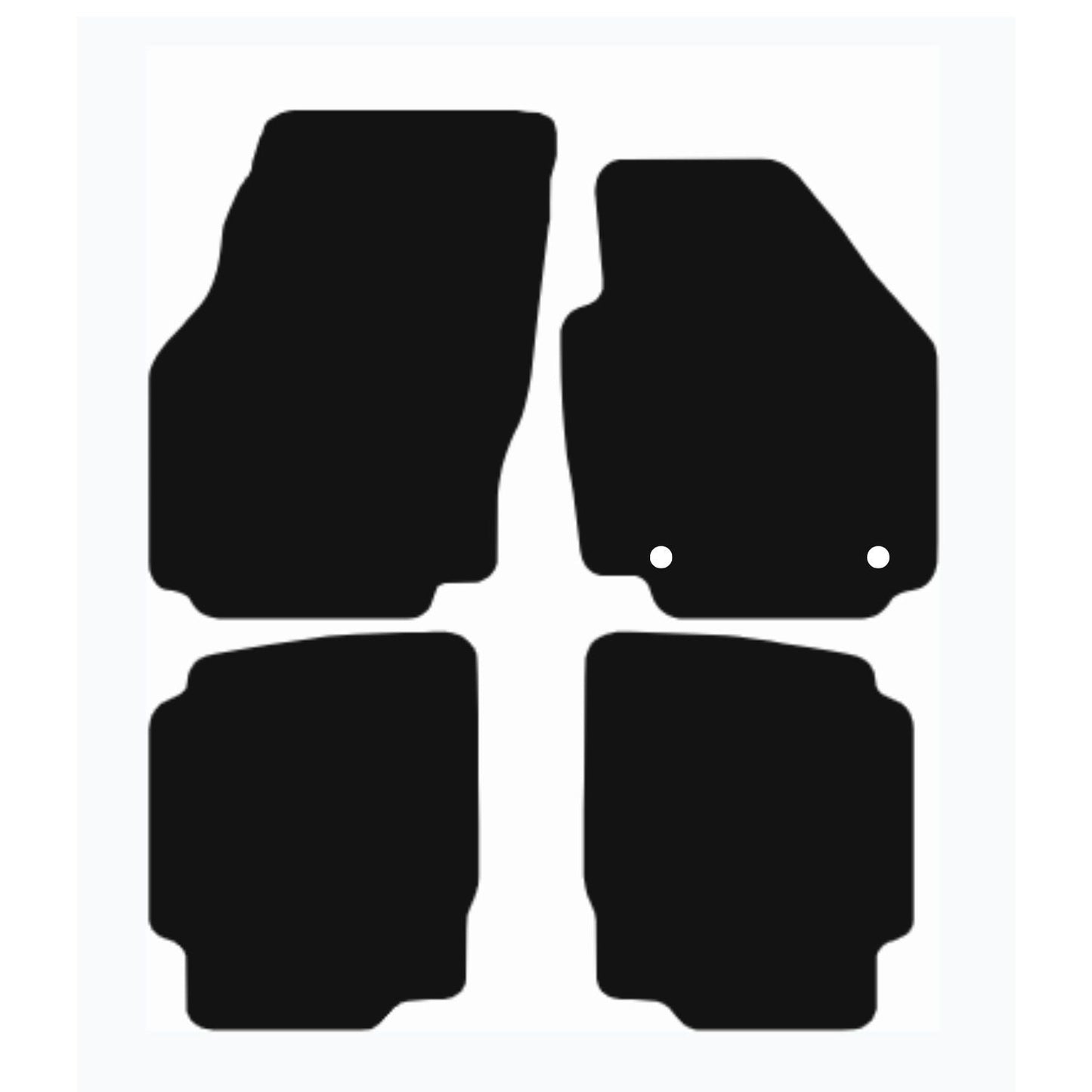 Premium Tailored Car Mat for FORD Mondeo 2012-2014 Front & Rear, Anti-Slip, All-Weather Car Mats, Easy to Clean Custom Fit 4-Pieces Set