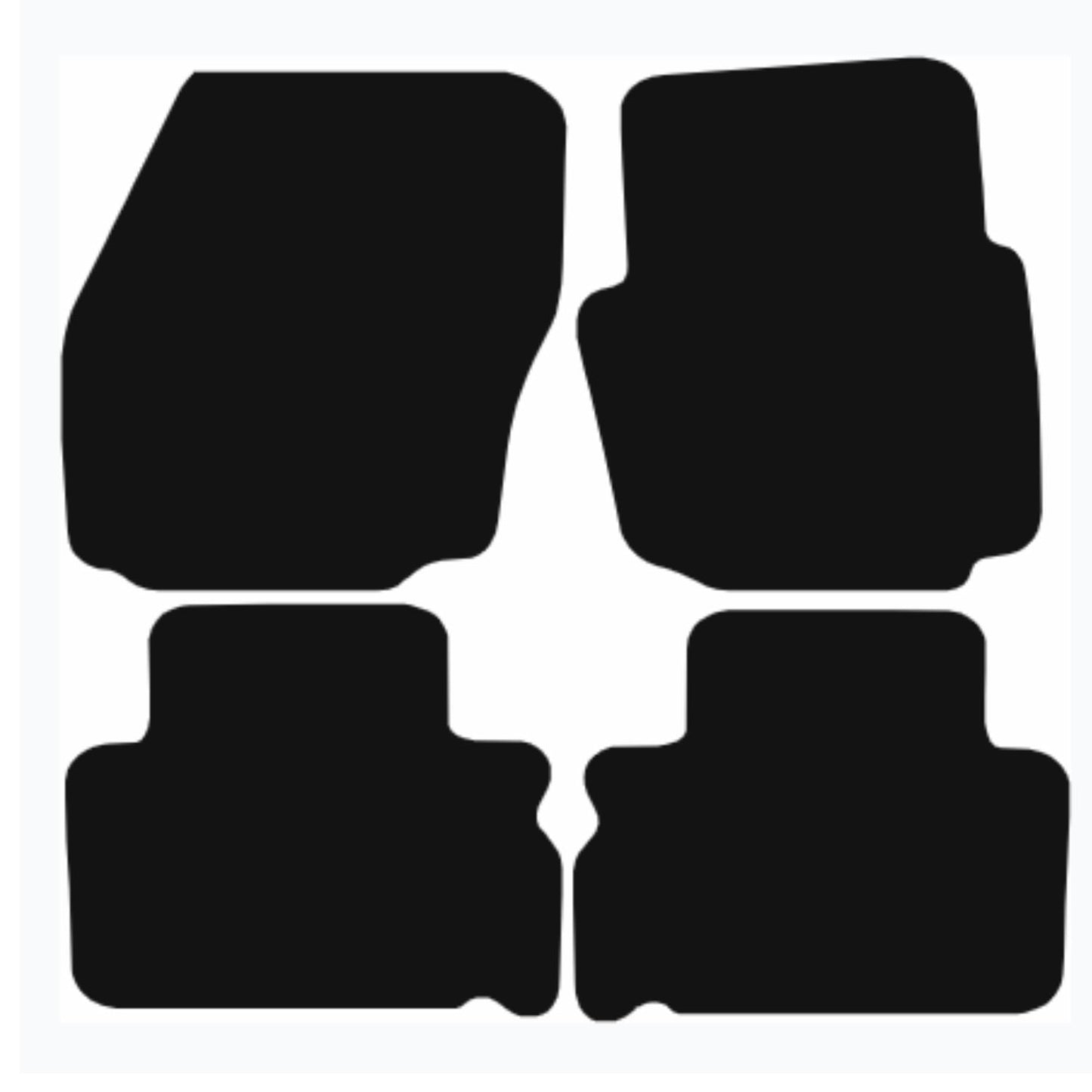 Premium Tailored Car Mat for FORD S Max 2006-2015 Front & Rear, Anti-Slip, All-Weather Car Mats, Easy to Clean Custom Fit 4-Pieces Set