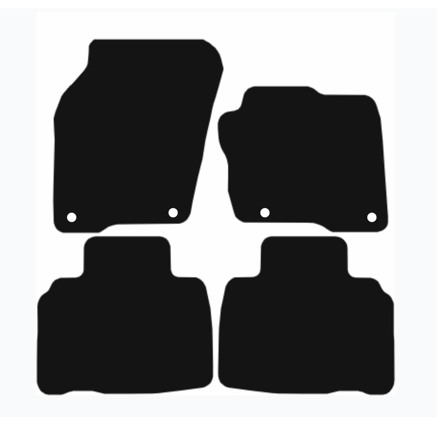 Premium Tailored Car Mat for FORD Edge 2015-2021 Front & Rear, Anti-Slip, All-Weather Car Mats, Easy to Clean Custom Fit 4-Pieces Set