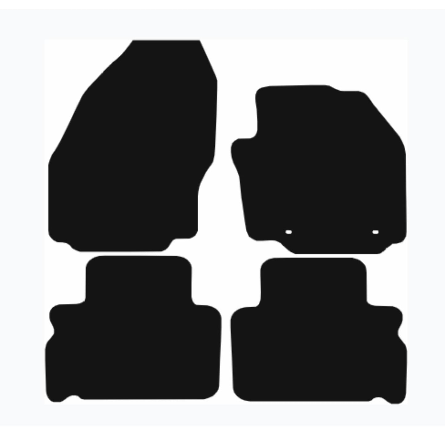 Premium Tailored Car Mat for FORD S Max 2011-2015 Front & Rear, Anti-Slip, All-Weather Car Mats, Easy to Clean Custom Fit 4-Pieces Set