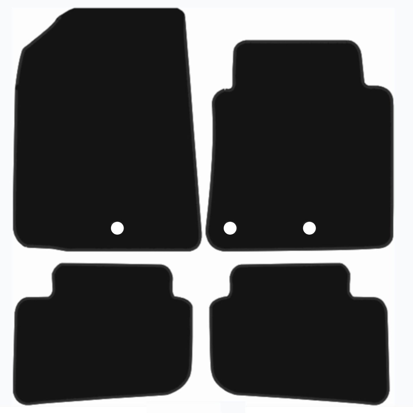 Premium Tailored Car Mat for HYUNDAI IONIQ Hybrid 2020-Onwards Front & Rear, Anti-Slip, All-Weather Car Mats, Easy to Clean Custom Fit 4-Pieces Set