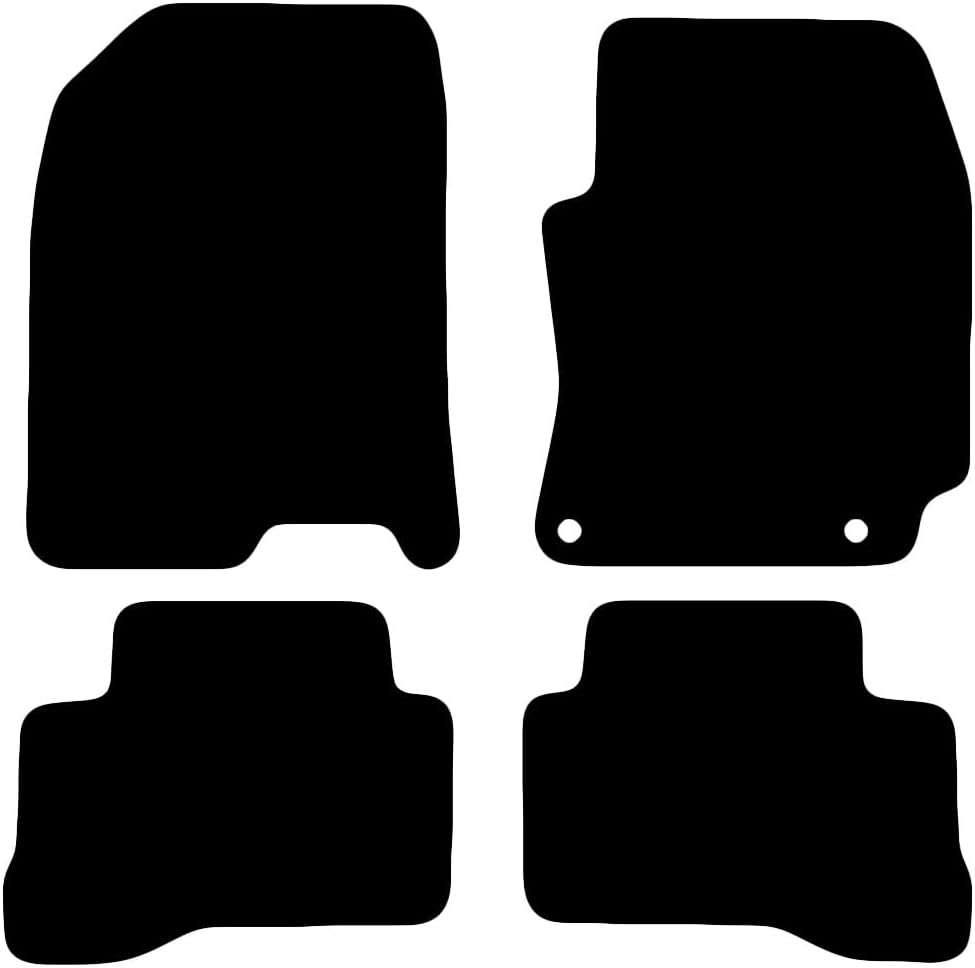 Premium Tailored Car Mat for HYUNDAI KONA HYBRID 2020-Onwards Front & Rear, Anti-Slip, All-Weather Car Mats, Easy to Clean Custom Fit 4-Pieces Set