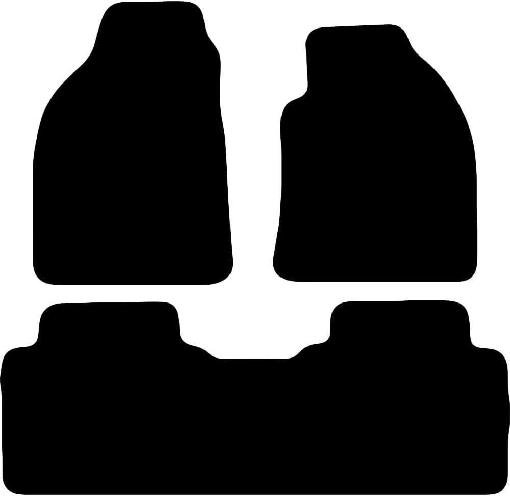 Premium Tailored Car Mat for HYUNDAI Matrix 2001-2010 Front & Rear, Anti-Slip, All-Weather Car Mats, Easy to Clean Custom Fit 3-Pieces Set