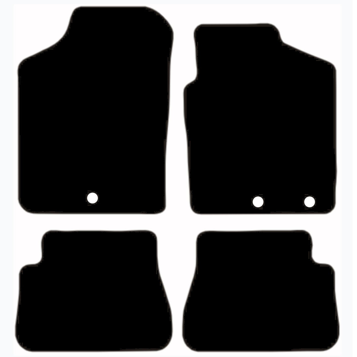 Premium Quality Car Mat for KIA Picanto 2010-2011 Front & Rear, Anti-Slip, All-Weather Car Mats, Easy to Clean Custom Fit 4-Pieces Set
