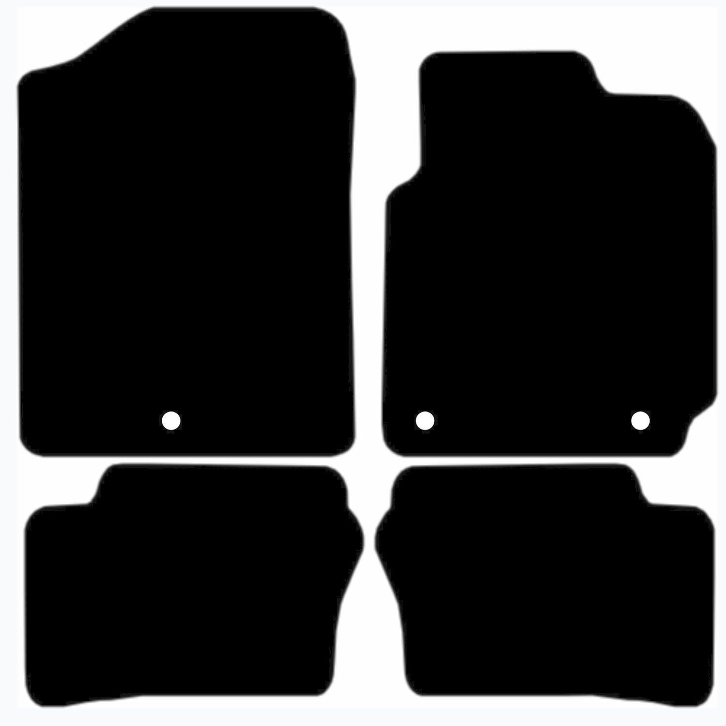 Premium Quality Car Mat for KIA Picanto 2017 Onwards Front & Rear, Anti-Slip, All-Weather Car Mats, Easy to Clean Custom Fit 4-Pieces Set