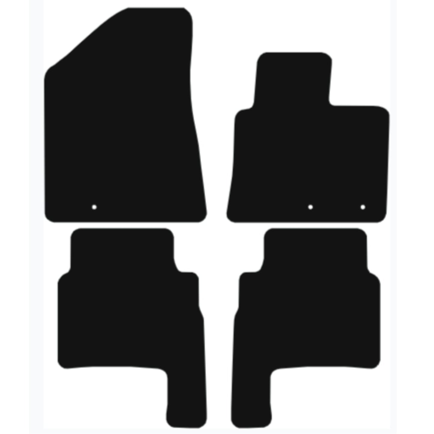 Premium Quality Car Mat for KIA Sorento 2010-2012 Front & Rear, Anti-Slip, All-Weather Car Mats, Easy to Clean Custom Fit 4-Pieces Set