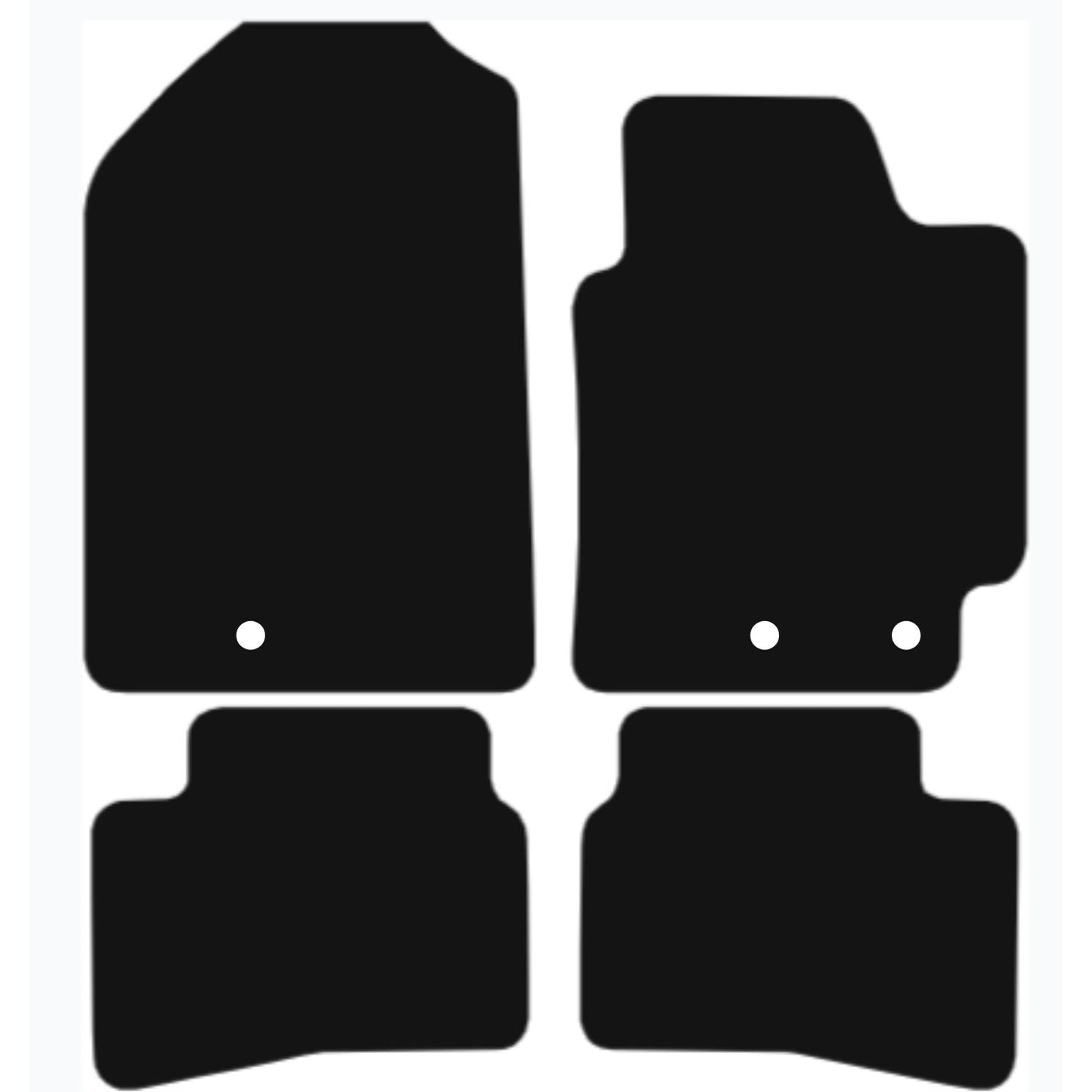 Premium Quality Car Mat for KIA Stonic 2017 Onwards Front & Rear, Anti-Slip, All-Weather Car Mats, Easy to Clean Custom Fit 4-Pieces Set