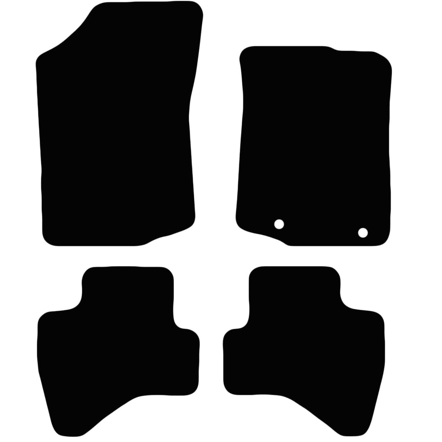 Premium Tailored Car Mat for PEUGEOT 108 2014-2021 Front & Rear, Anti-Slip, All-Weather Car Mats, Easy to Clean Custom Fit 4-Pieces Set
