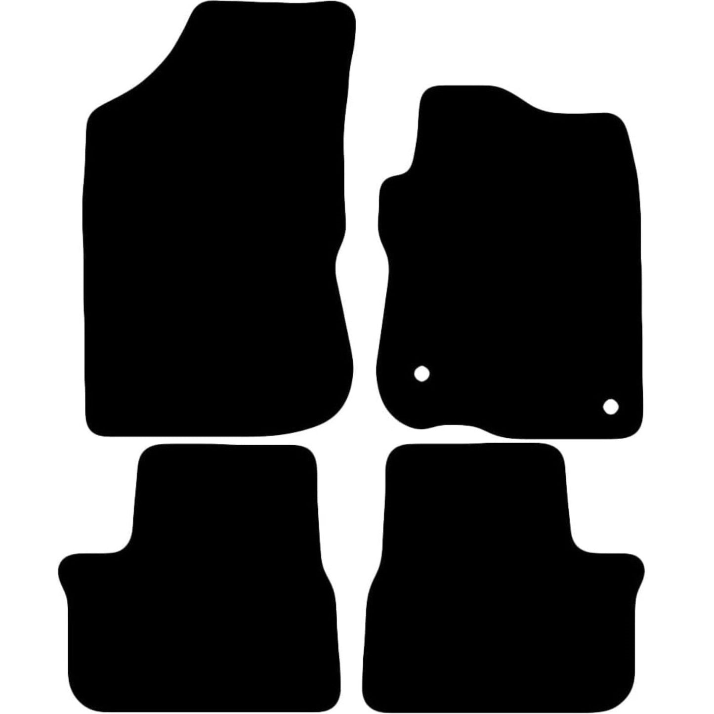 Premium Tailored Car Mat for PEUGEOT 2008 2013-2019 Front & Rear, Anti-Slip, All-Weather Car Mats, Easy to Clean Custom Fit 4-Pieces Set