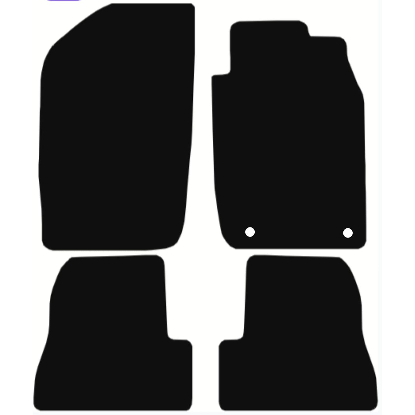 Premium Tailored Car Mat for PEUGEOT 206 Cc 2000-2006 Front & Rear, Anti-Slip, All-Weather Car Mats, Easy to Clean Custom Fit 4-Pieces Set