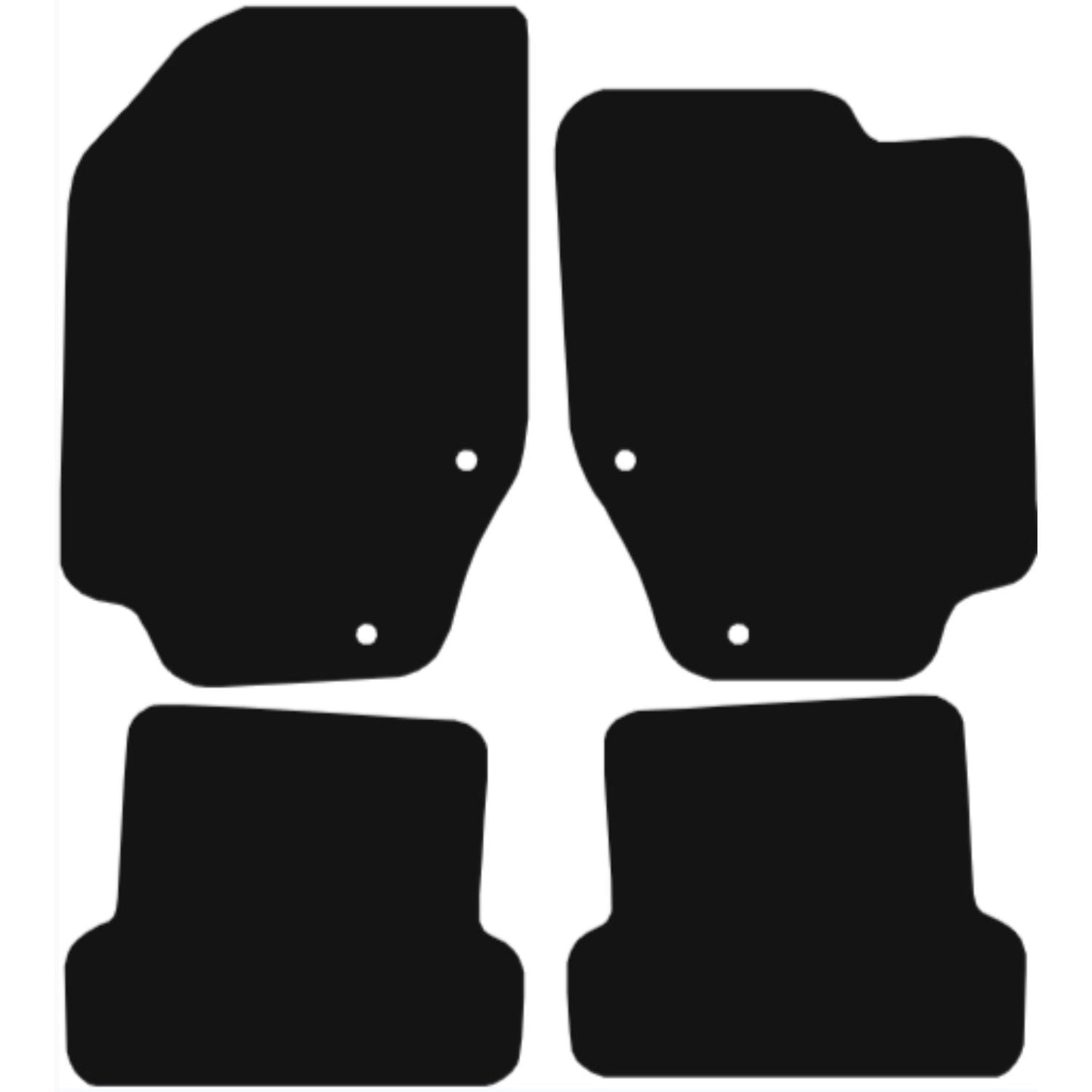 Premium Tailored Car Mat for PEUGEOT 307 CC 2001-2007 Front & Rear, Anti-Slip, All-Weather Car Mats, Easy to Clean Custom Fit 4-Pieces Set