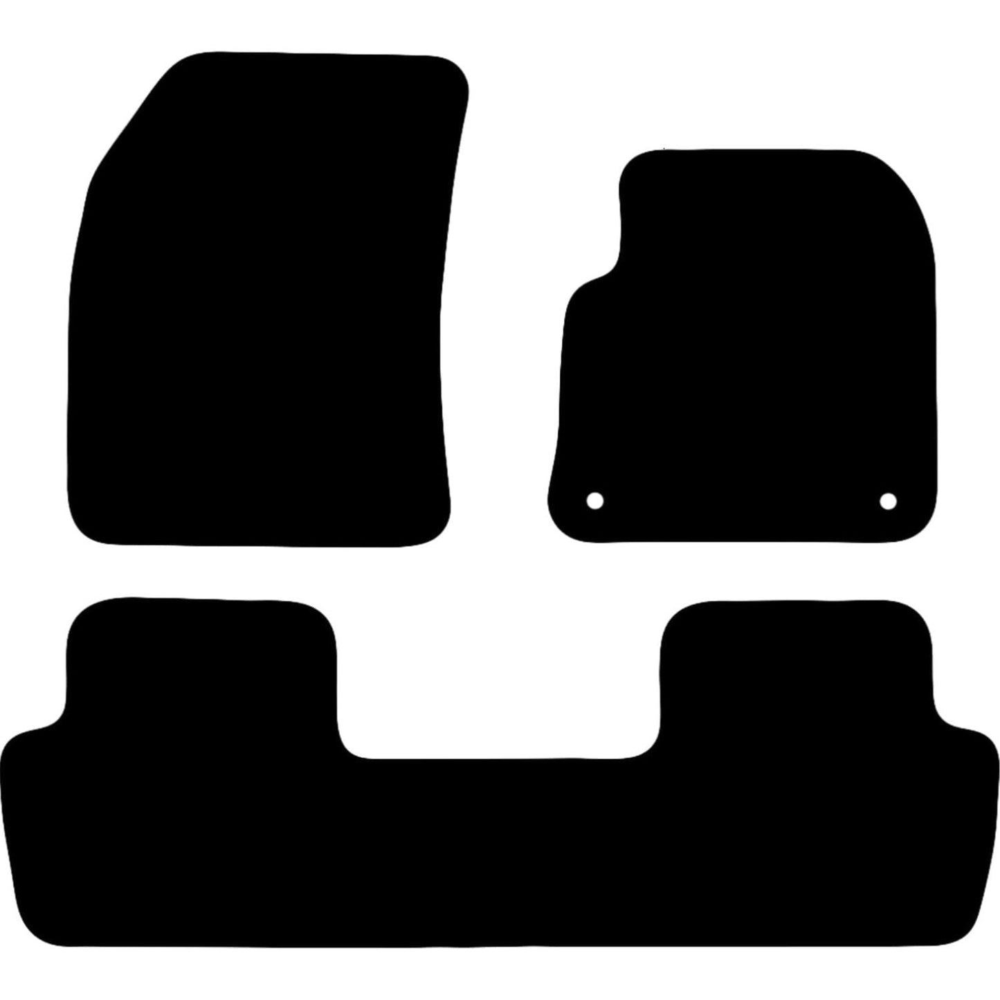 Premium Tailored Car Mat for PEUGEOT 5008 2017 Onwards Front & Rear, Anti-Slip, All-Weather Car Mats, Easy to Clean Custom Fit 3-Pieces Set