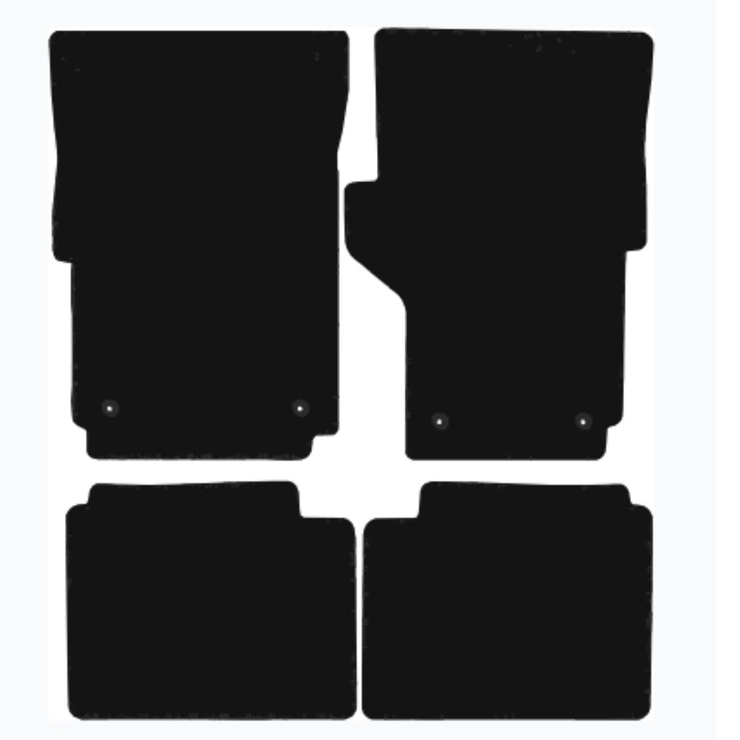 Premium Quality Car Mat for VOLKSWAGEN Amarok 2010-2020 Front & Rear, Anti-Slip, All-Weather Car Mats, Easy to Clean Custom Fit 4-Pieces Set