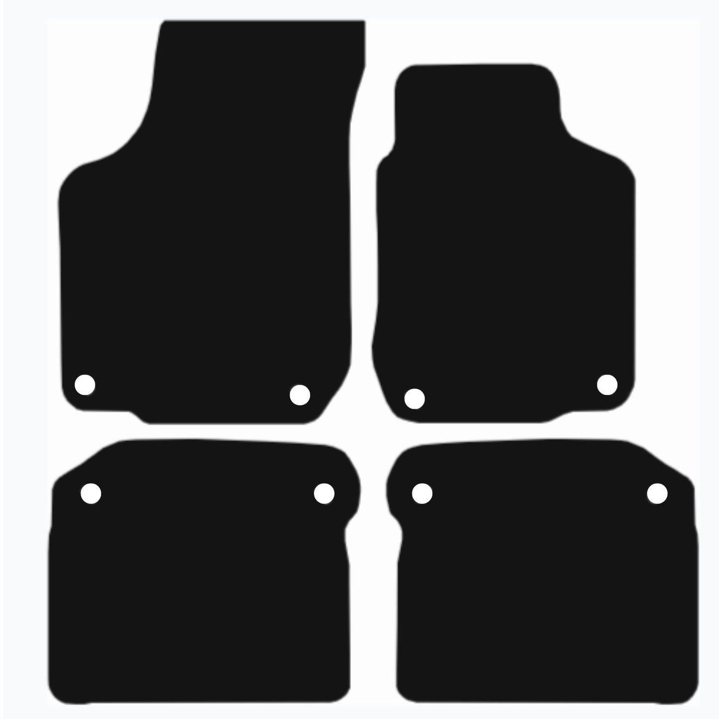 Premium Tailored Car Mat for VOLKSWAGEN Beetle 1998-2011 Front & Rear, Anti-Slip, All-Weather Car Mats, Easy to Clean Custom Fit 4-Pieces Set