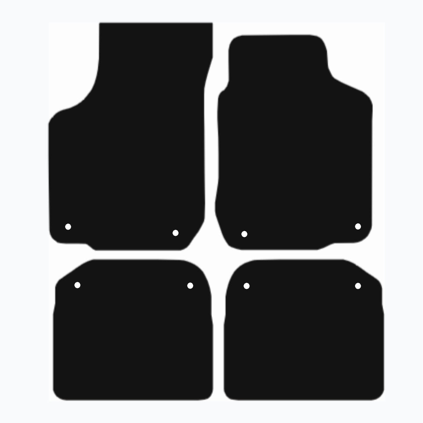 Premium Tailored Car Mat for VOLKSWAGEN Beetle 2003-2011 CONVERTIBLE Front & Rear, Anti-Slip, All-Weather Car Mats, Easy to Clean Custom Fit 4-Pieces Set