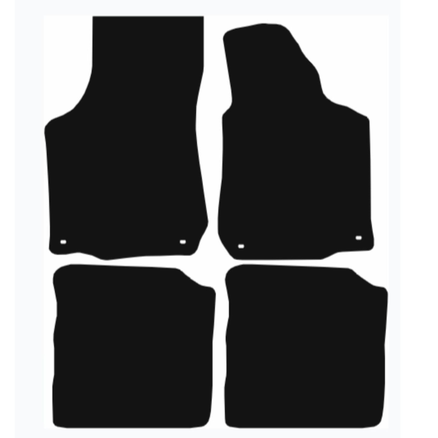 Premium Tailored Car Mat for VOLKSWAGEN Bora 1999-2006 Front & Rear, Anti-Slip, All-Weather Car Mats, Easy to Clean Custom Fit 4-Pieces Set