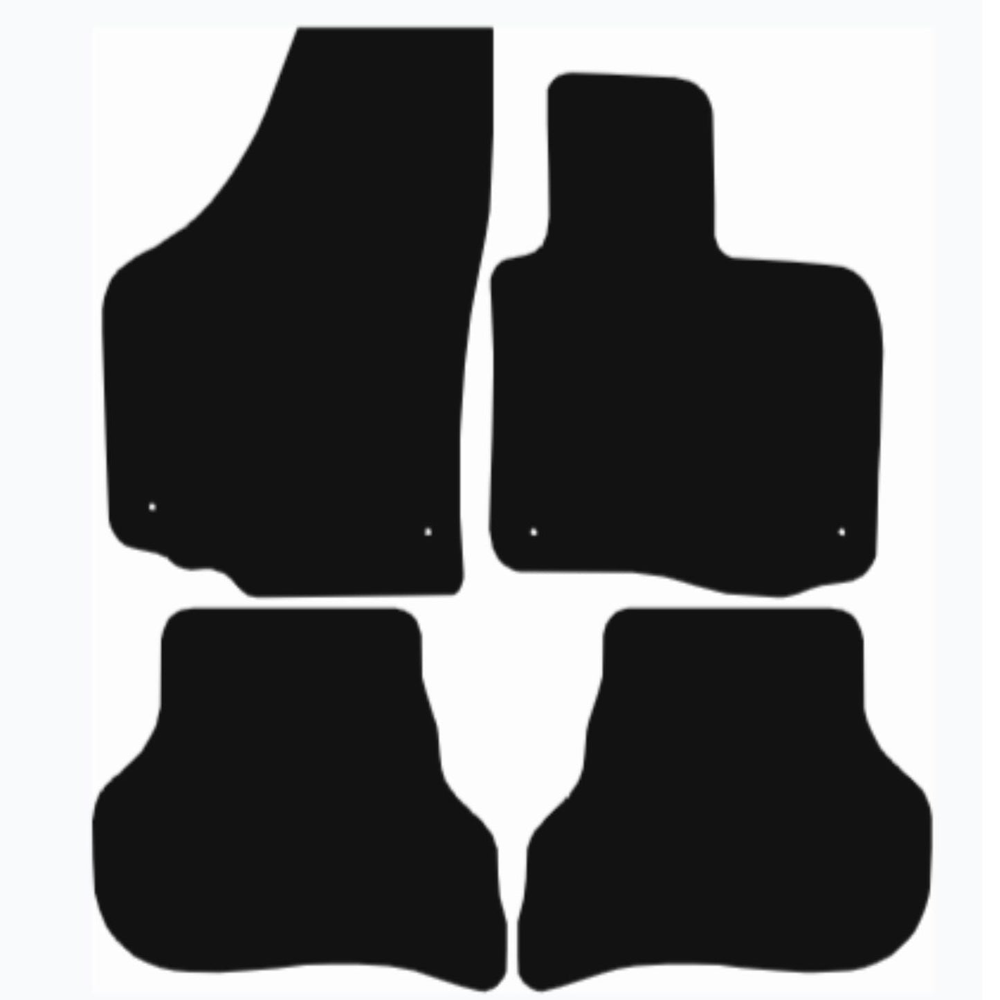 Premium Tailored Car Mat for VOLKSWAGEN Golf 2008-2010 PLUS Front & Rear, Anti-Slip, All-Weather Car Mats, Easy to Clean Custom Fit 4-Pieces Set