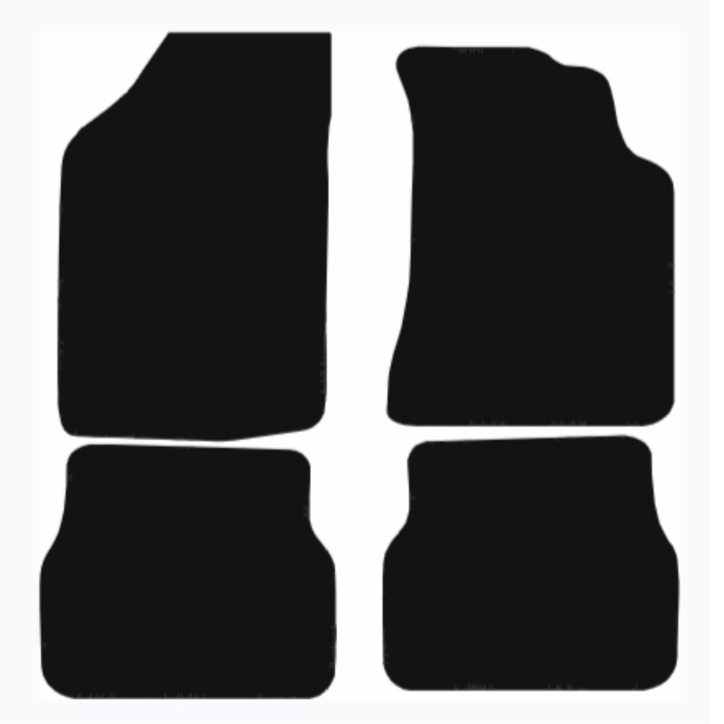 Premium Tailored Car Mat for VOLKSWAGEN Golf MK2 1983-1990 Front & Rear, Anti-Slip, All-Weather Car Mats, Easy to Clean Custom Fit 4-Pieces Set