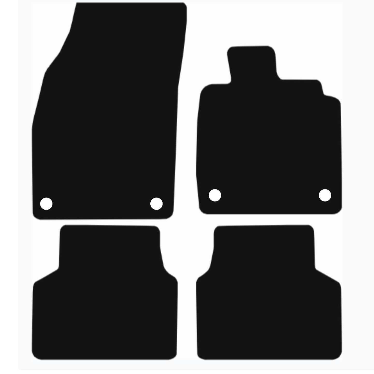 Premium Tailored Car Mat for VOLKSWAGEN ID3 2020-Onwards Front & Rear, Anti-Slip, All-Weather Car Mats, Easy to Clean Custom Fit 4-Pieces Set