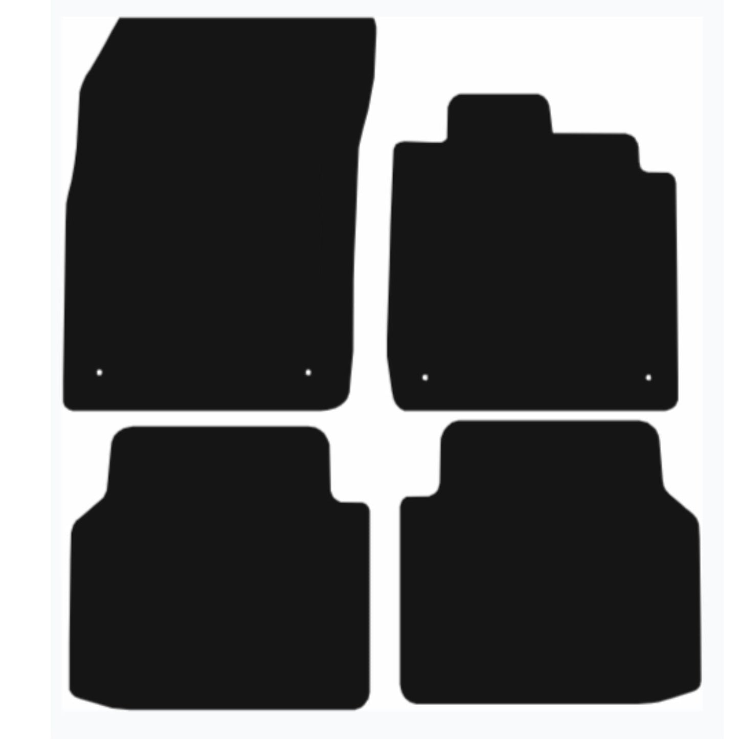 Premium Tailored Car Mat for VOLKSWAGEN ID4 2021-Onwards Front & Rear, Anti-Slip, All-Weather Car Mats, Easy to Clean Custom Fit 4-Pieces Set