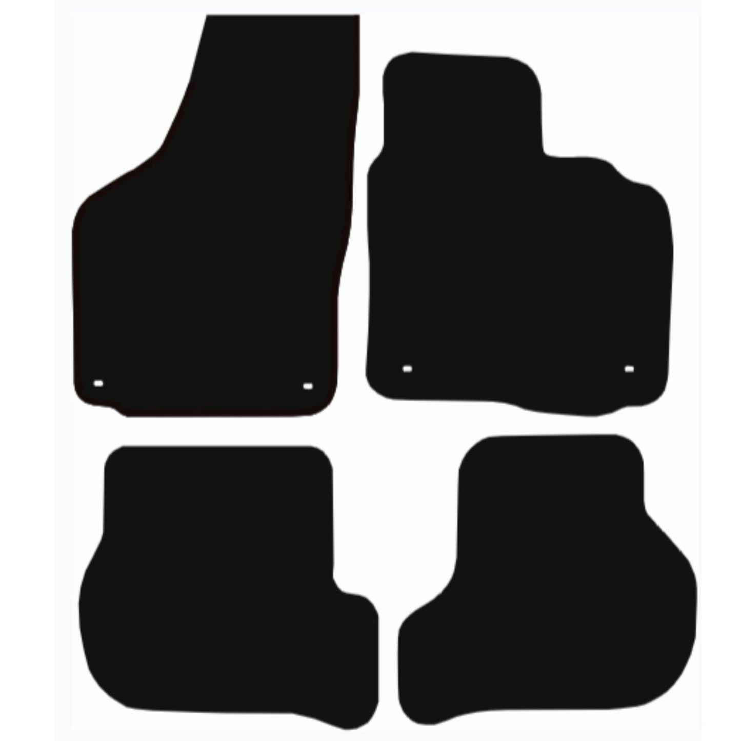 Premium Tailored Car Mat for VOLKSWAGEN Jetta 2005-2008 Front & Rear, Anti-Slip, All-Weather Car Mats, Easy to Clean Custom Fit 4-Pieces Set