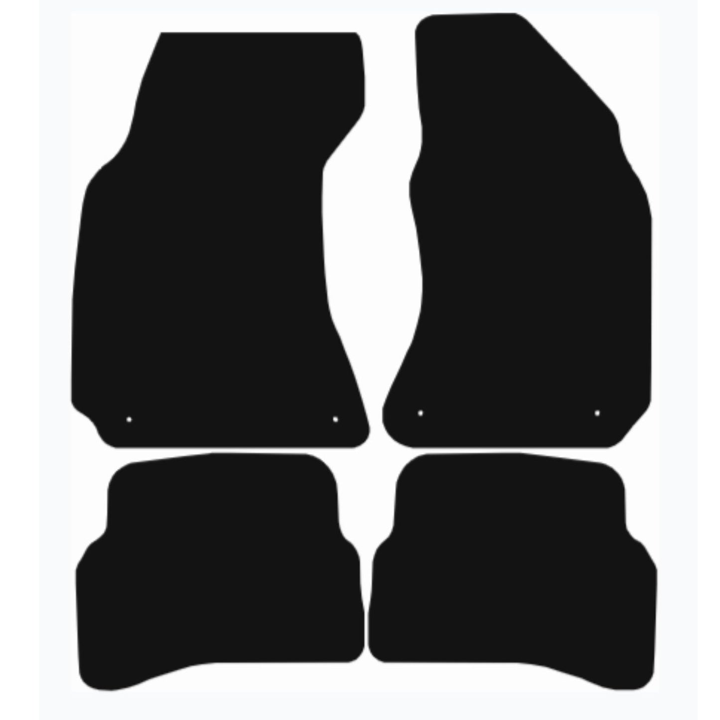 Premium Tailored Car Mat for VOLKSWAGEN Passat 2001-2005 Front & Rear, Anti-Slip, All-Weather Car Mats, Easy to Clean Custom Fit 4-Pieces Set