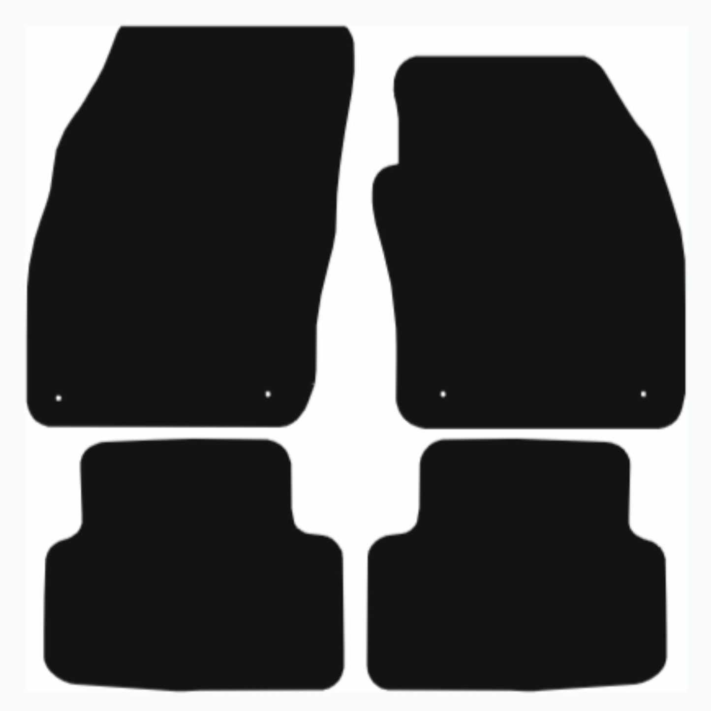 Premium Tailored Car Mat for VOLKSWAGEN T-Cross 2019-Onwards Front & Rear, Anti-Slip, All-Weather Car Mats, Easy to Clean Custom Fit 4-Pieces Set
