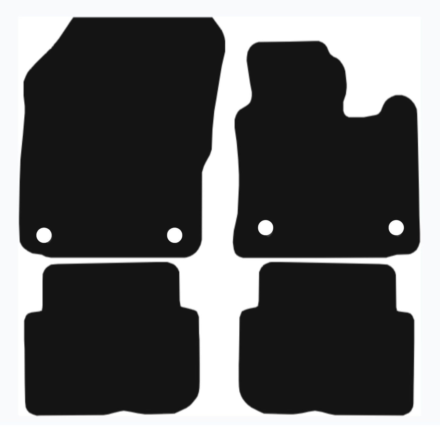 Premium Tailored Car Mat for VOLKSWAGEN Touran 2010-2015 Front & Rear, Anti-Slip, All-Weather Car Mats, Easy to Clean Custom Fit 4-Pieces Set