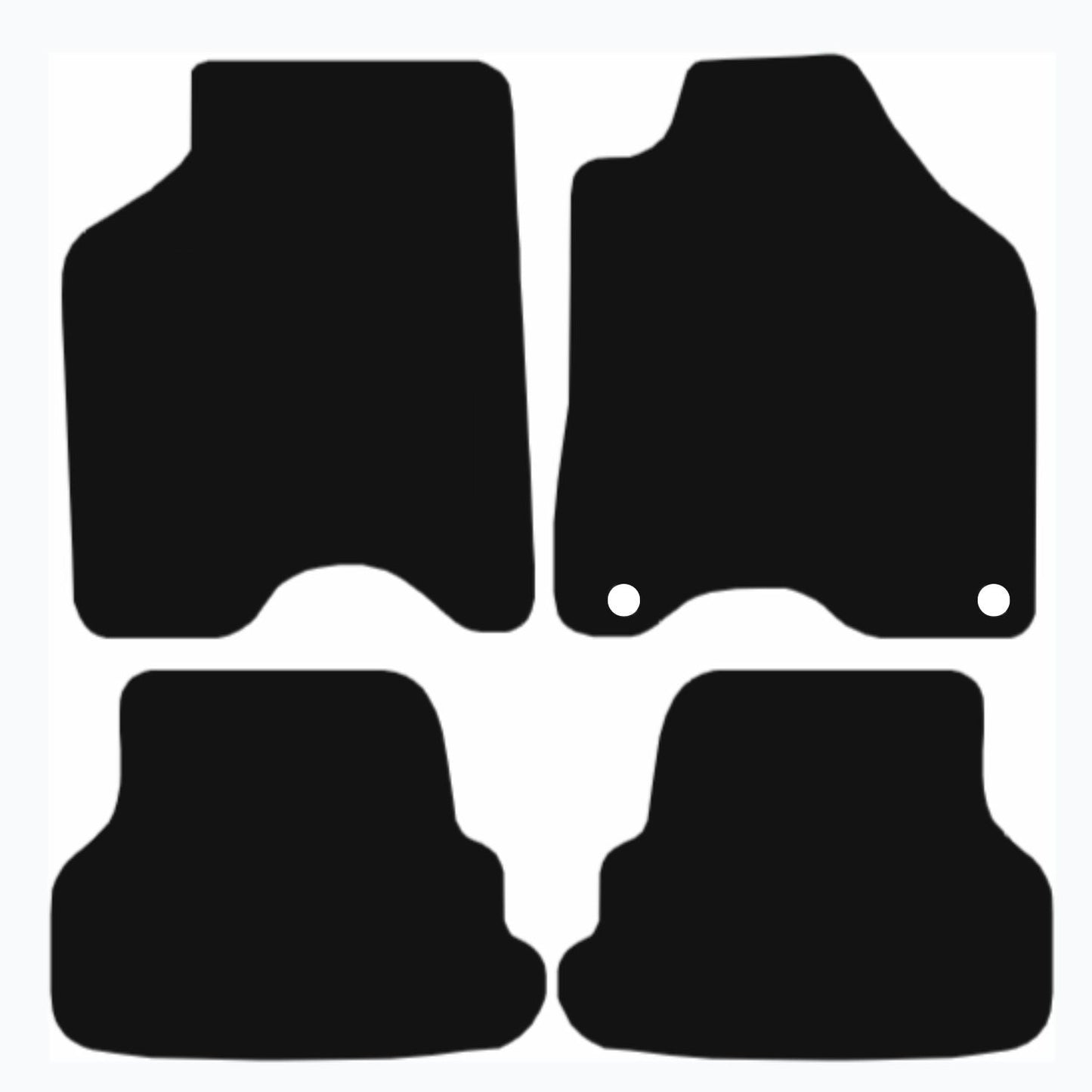 Premium Tailored Car Mat for VOLKSWAGEN lupo 1999-2005 Front & Rear, Anti-Slip, All-Weather Car Mats, Easy to Clean Custom Fit 4-Pieces Set
