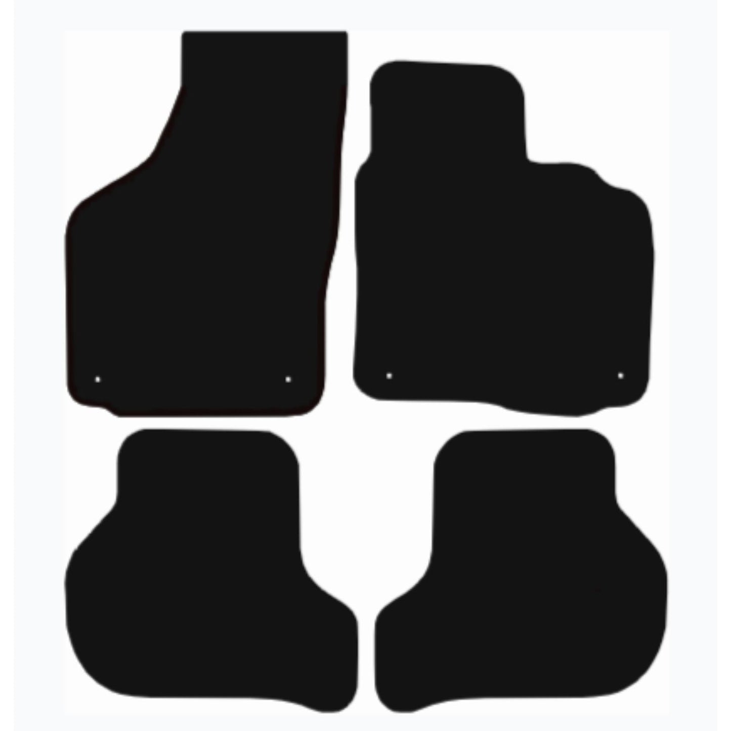 Premium Tailored Car Mat for VOLKSWAGEN scirocco 2008-2017 Front & Rear, Anti-Slip, All-Weather Car Mats, Easy to Clean Custom Fit 4-Pieces Set