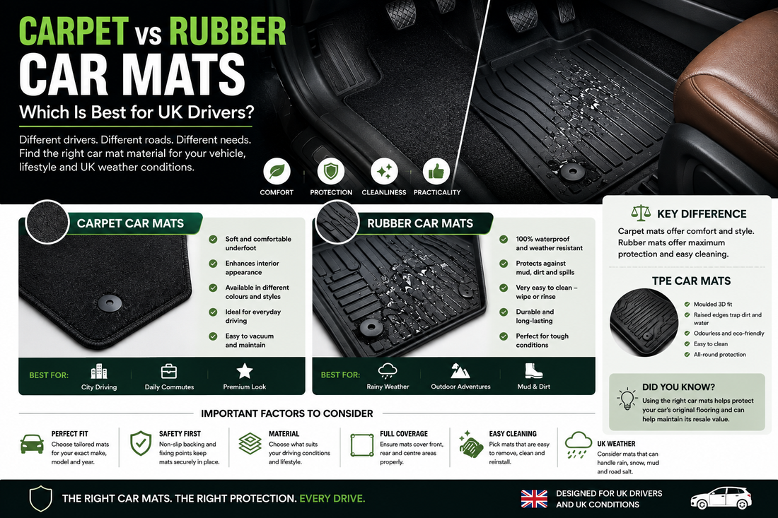Carpet vs Rubber Car Mats: Which Is Best for UK Drivers?