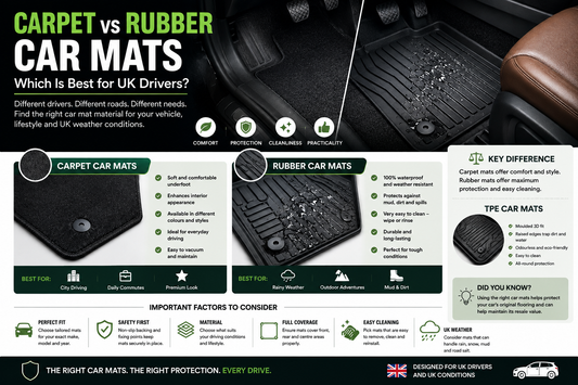 Carpet vs Rubber Car Mats: Which Is Best for UK Drivers?