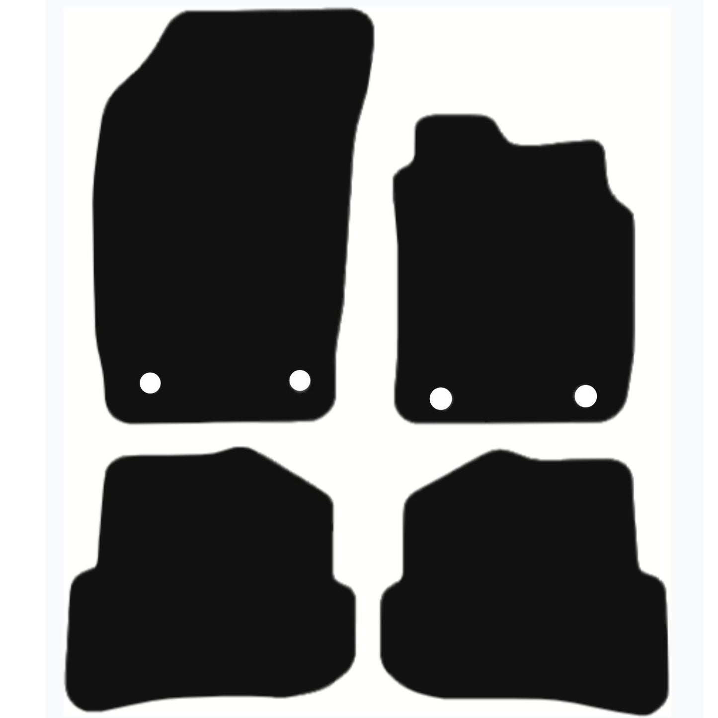 Premium Tailored Car Mat for AUDI A1 2010-2018 Front & Rear, Anti-Slip, All-Weather Car Mats, Easy to Clean Custom Fit 4-Pieces Set