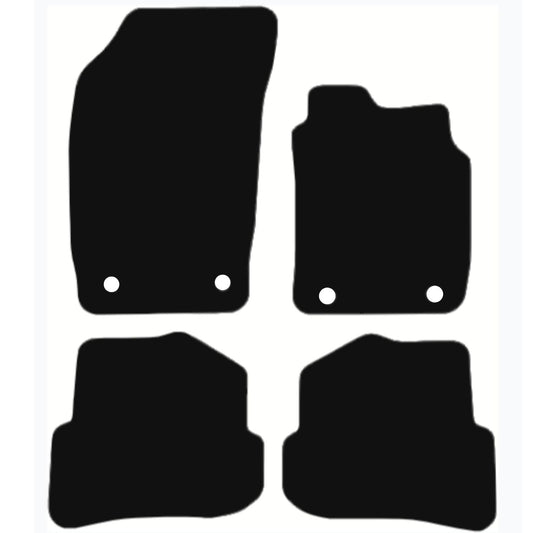Premium Tailored Car Mat for AUDI A1 2010-2018 Front & Rear, Anti-Slip, All-Weather Car Mats, Easy to Clean Custom Fit 4-Pieces Set