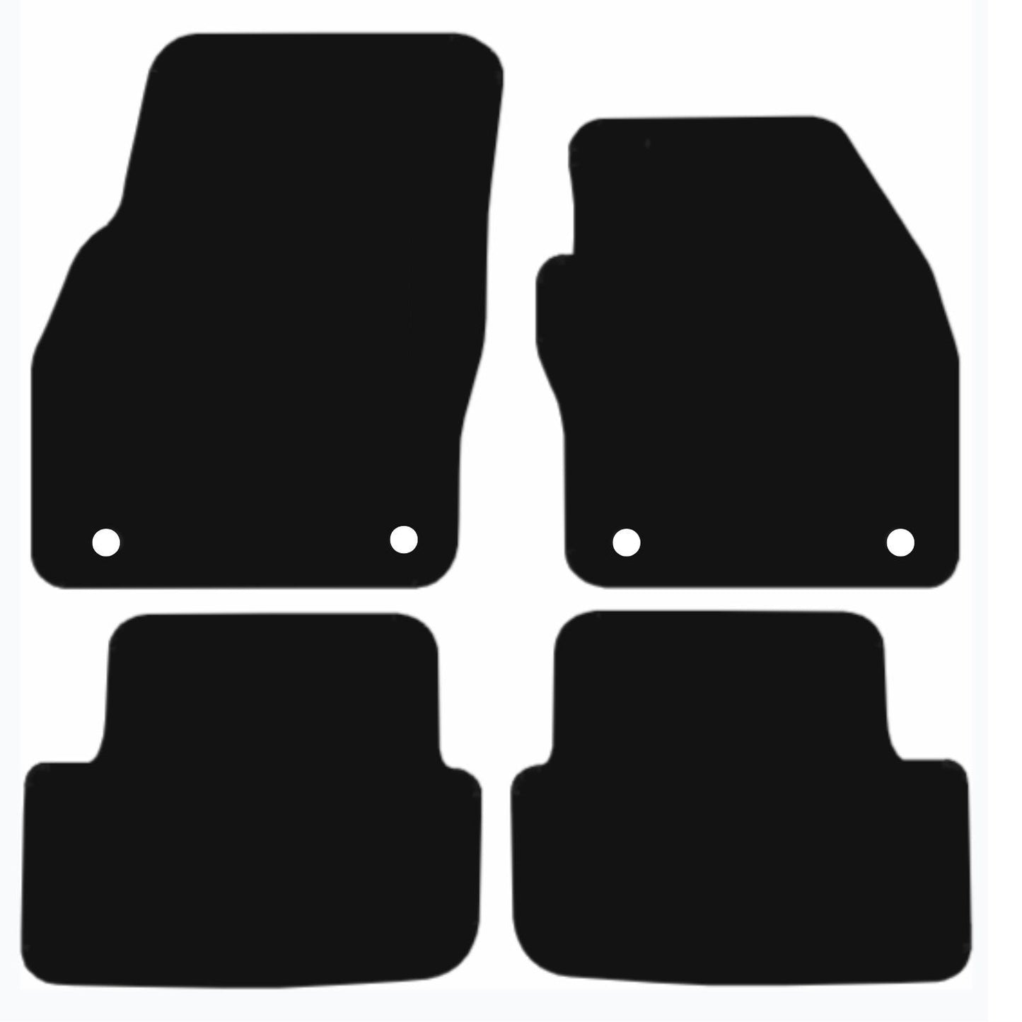 Premium Tailored Car Mat for  AUDI A1 2019-Onwards Front & Rear, Anti-Slip, All-Weather Car Mats, Easy to Clean Custom Fit 4-Pieces Set