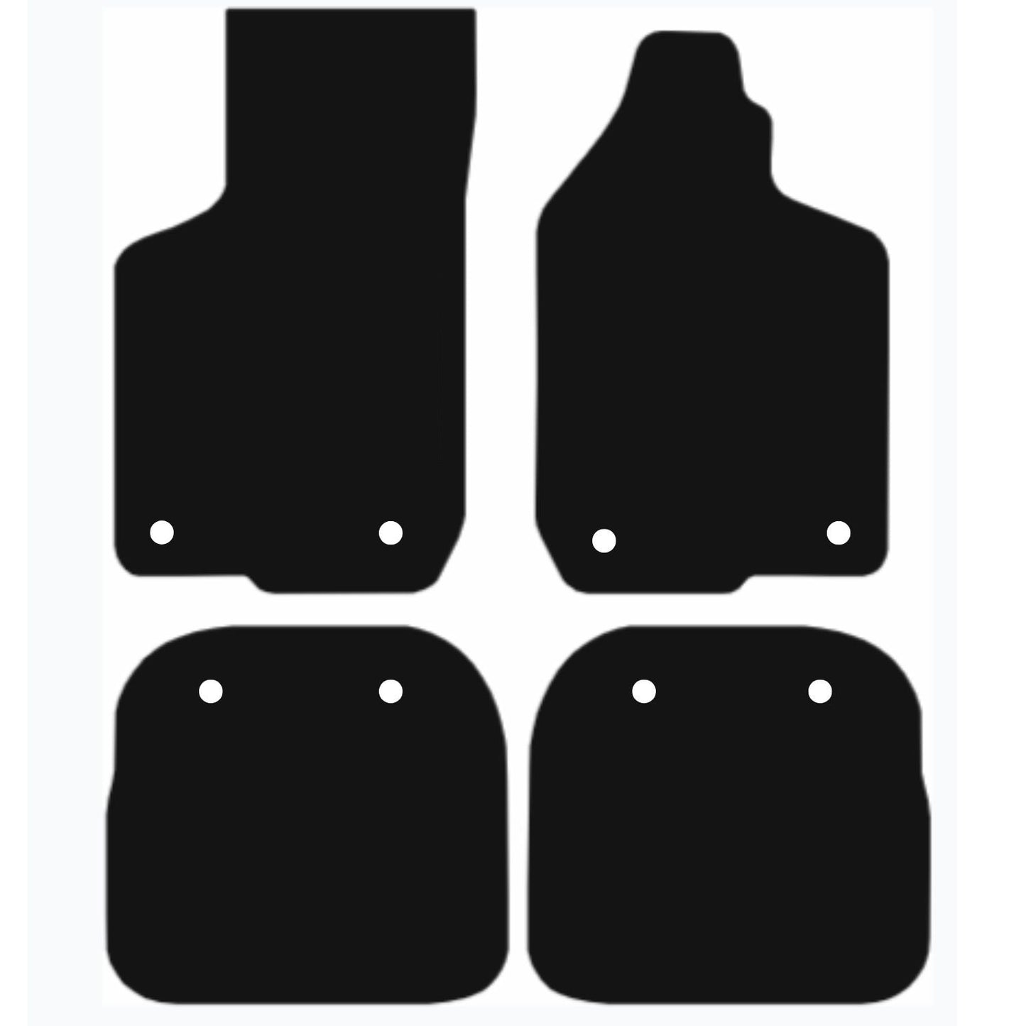 Premium Tailored Car Mat for AUDI A3 1996-2002, 8 Clip Version Front & Rear, Anti-Slip, All-Weather Car Mats, Easy to Clean Custom Fit 4-Pieces Set