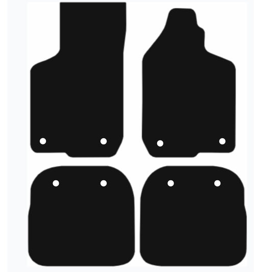 Premium Tailored Car Mat for AUDI A3 1996-2002, 8 Clip Version Front & Rear, Anti-Slip, All-Weather Car Mats, Easy to Clean Custom Fit 4-Pieces Set