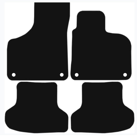 Premium Tailored Car Mat for AUDI A3 2003-2012, Auto Front & Rear, Anti-Slip, All-Weather Car Mats, Easy to Clean Custom Fit 4-Pieces Set