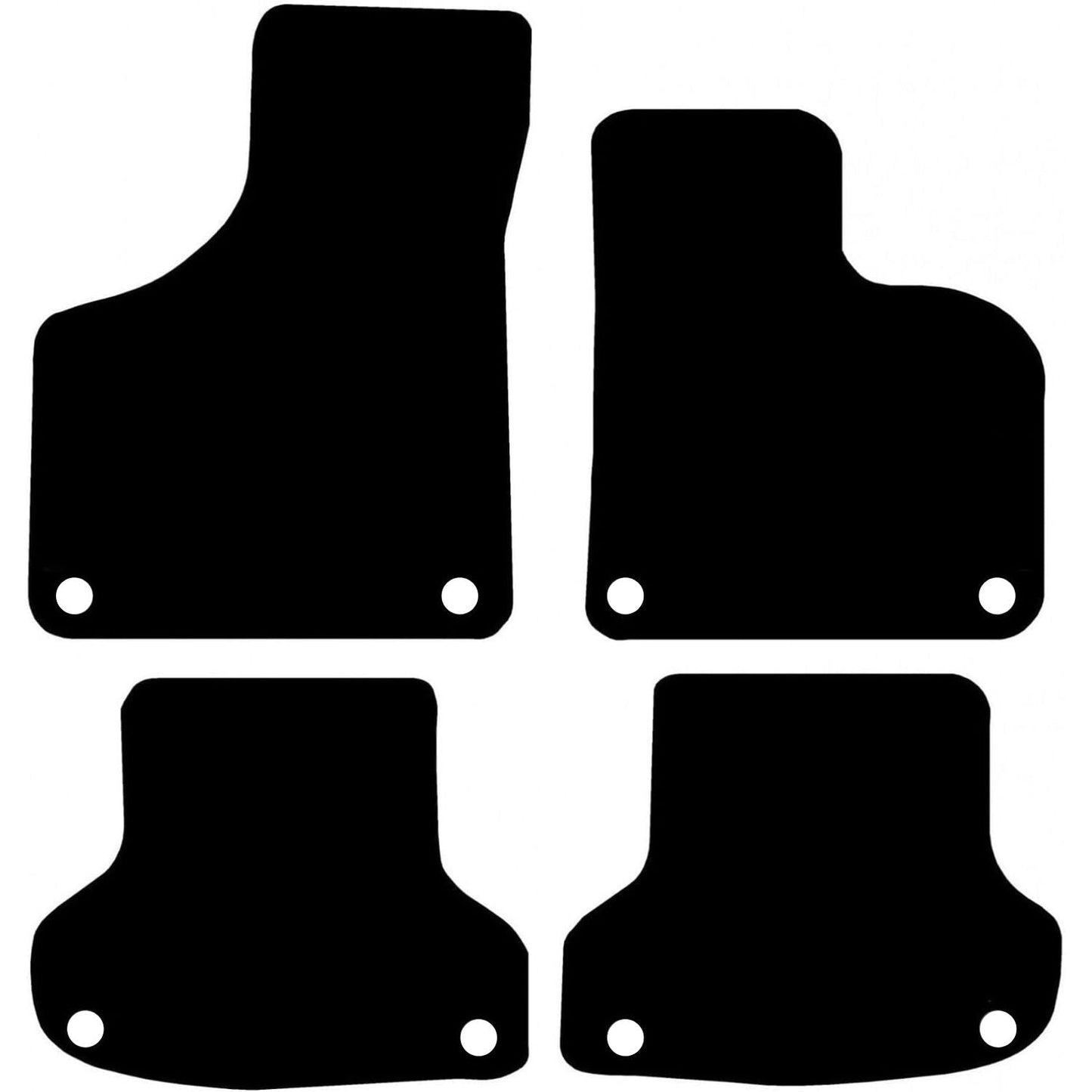 Premium Tailored Car Mat for AUDI A3 2003-2012, Manual Front & Rear, Anti-Slip, All-Weather Car Mats, Easy to Clean Custom Fit 4-Pieces Set