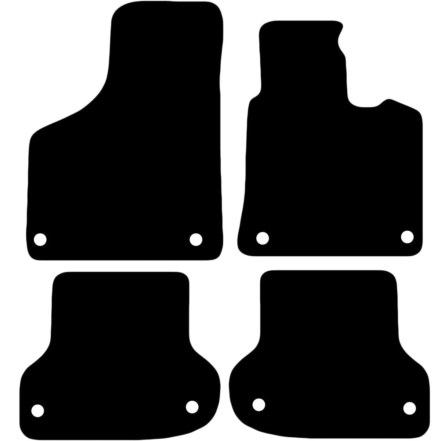 Premium Tailored Car Mat for AUDI A3 2004-2013, Sportback Front & Rear, Anti-Slip, All-Weather Car Mats, Easy to Clean Custom Fit 4-Pieces Set