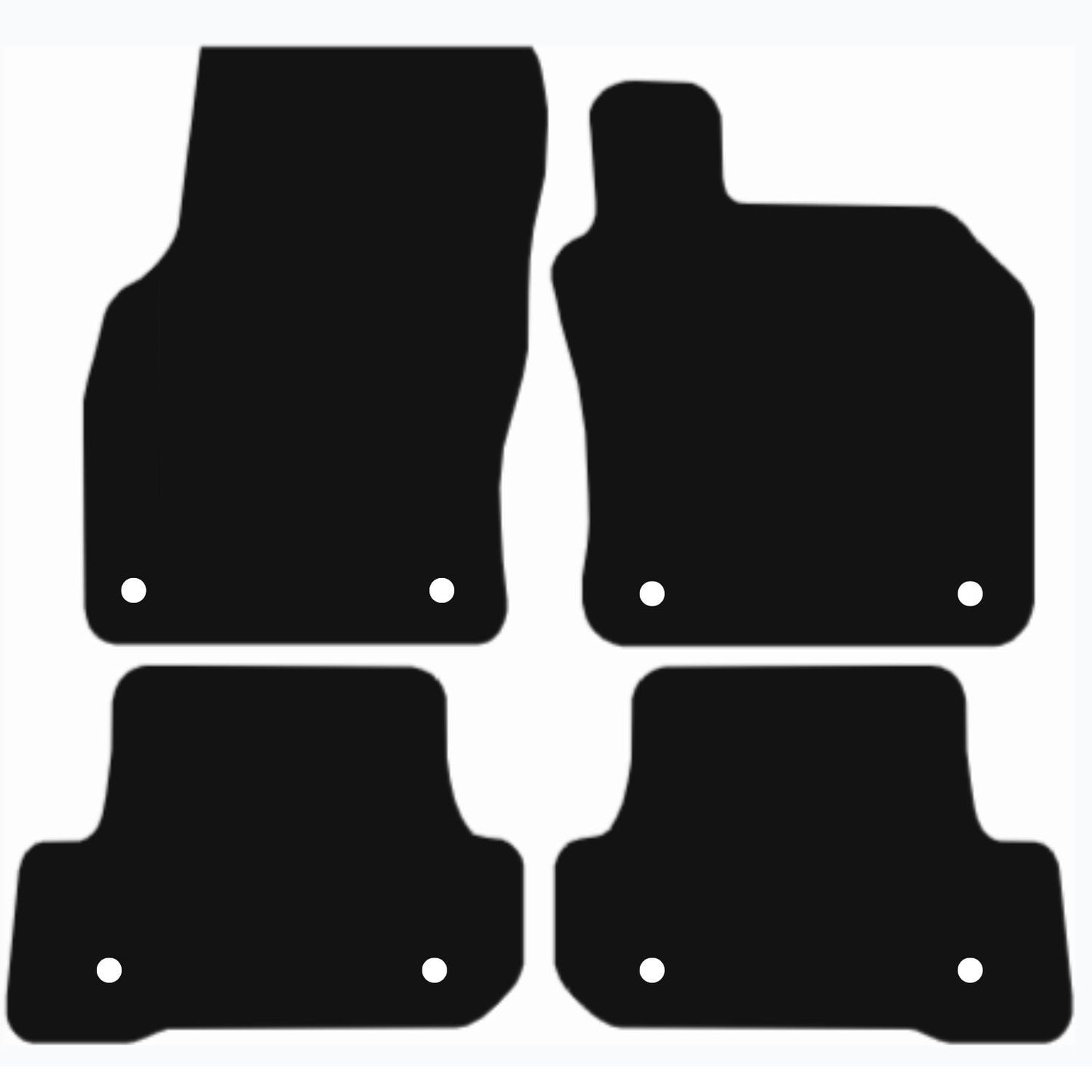 Premium Tailored Car Mat for AUDI A3 Cabriolet 2014-2020 Front & Rear, Anti-Slip, All-Weather Car Mats, Easy to Clean Custom Fit 4-Pieces Set