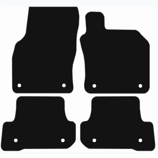 Premium Tailored Car Mat for AUDI A3 Cabriolet 2014-2020 Front & Rear, Anti-Slip, All-Weather Car Mats, Easy to Clean Custom Fit 4-Pieces Set