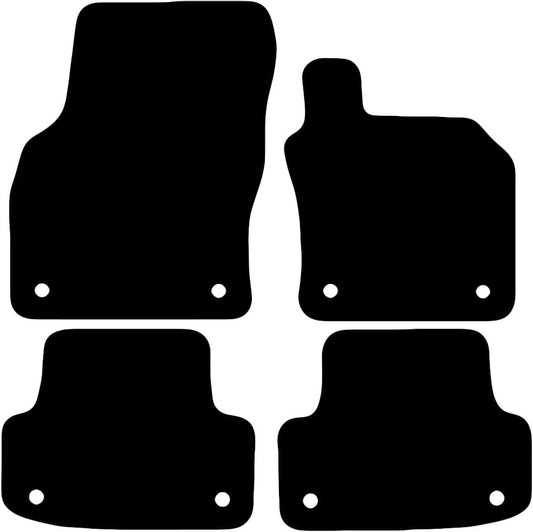 Premium Tailored Car Mat for AUDI A3 & S3, 2012-2020 Front & Rear, Anti-Slip, All-Weather Car Mats, Easy to Clean Custom Fit 4-Pieces Set