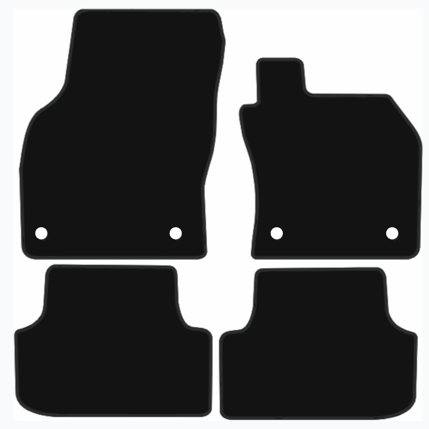 Premium Tailored Car Mat for AUDI A3,S3,RS3 2020-Present Front & Rear, Anti-Slip, All-Weather Car Mats, Easy to Clean Custom Fit 4-Pieces Set