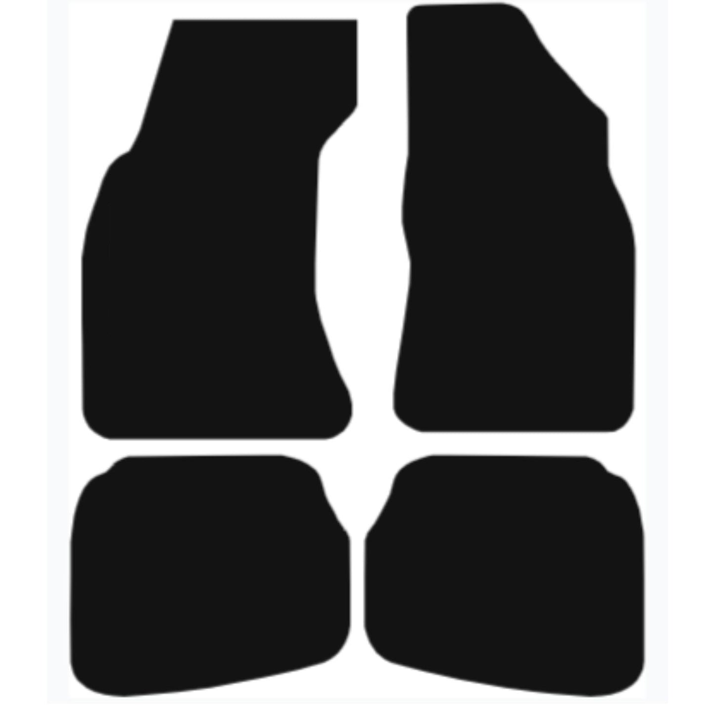 Premium Tailored Car Mat for AUDI A4 1995-2000, No Clips Front & Rear, Anti-Slip, All-Weather Car Mats, Easy to Clean Custom Fit 4-Pieces Set